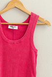 Mineral Wash Essential Tank (bright pink)