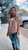 Lightswitch sleeveless sweater (dusty mauve)