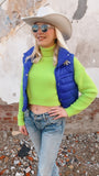 Abbie Lime Green Cropped Sweater (Copy)