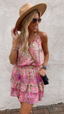 Charlotte floral romper (mixed berry)