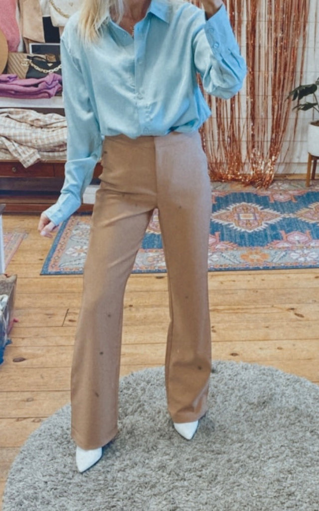 Laurel bootcut trouser pant (tan)